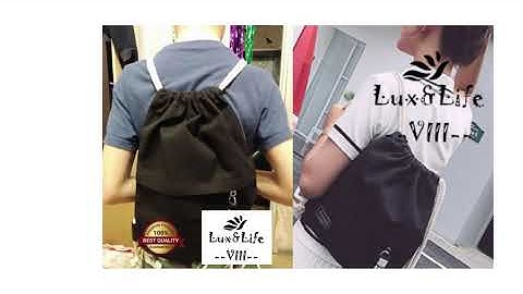 LuxStore8  canvas drawstring backpack School Gym Canvas Drawstring Bag Canvas Storage Pack Rucksack