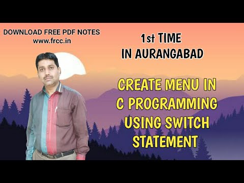 Create Menu in C Programming - YouTube
