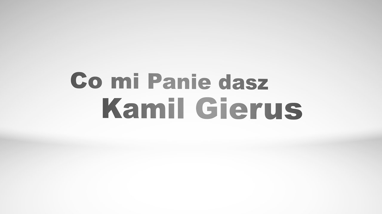 Kamil Gierus, kat. solista od 20 lat, 