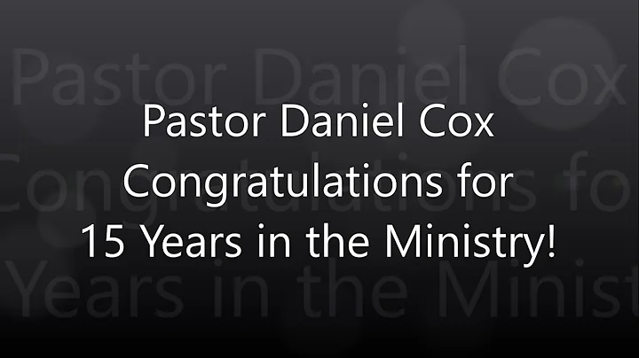 A Tribute To Pastor Daniel Cox