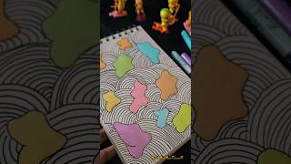 Lost in lines, found in colors.zentangle art tutorial for beginners. #zentangle #tutorial #music