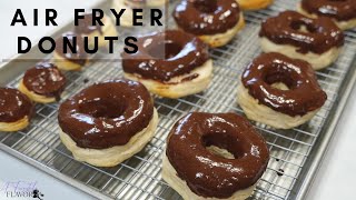CHOCOLATE FROSTED AIR FRYER DONUTS RECIPE shorts