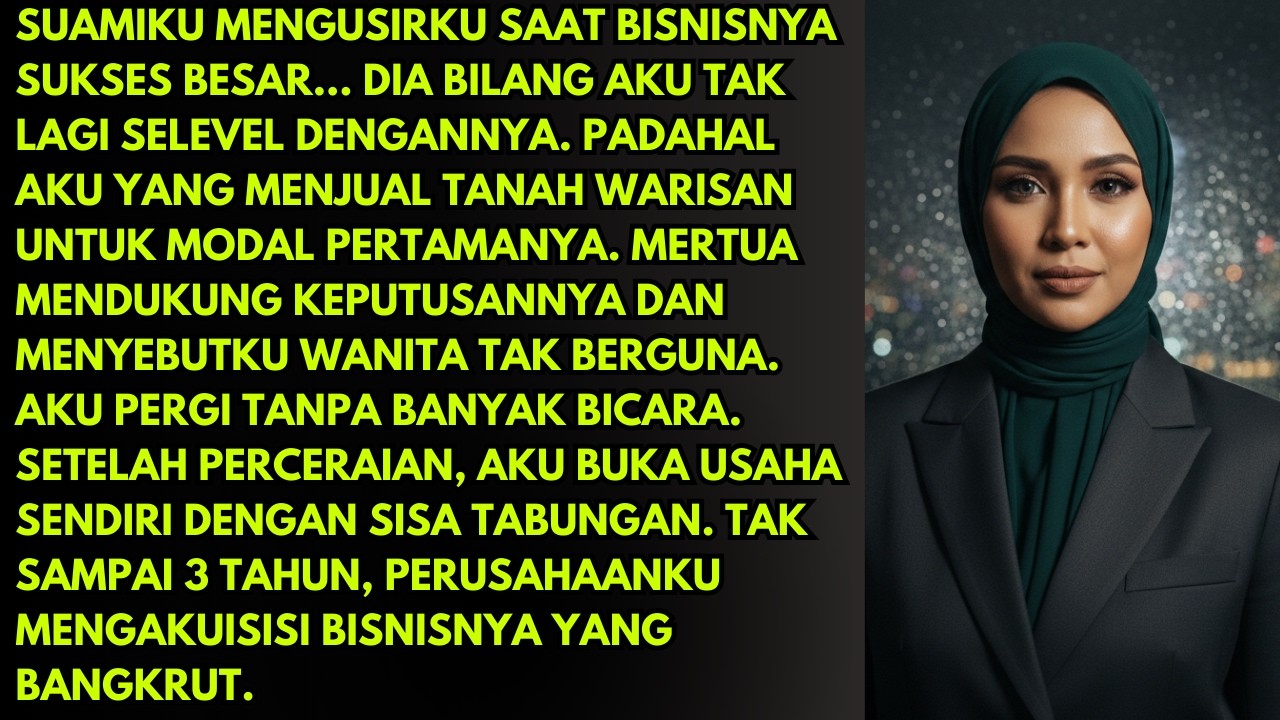 SUAMIKU MENGUSIRKU SAAT BISNISNYA SUKSES BESAR… DIA BILANG AKU TAK LAGI SELEVEL DENGANNYA. PADAHAL