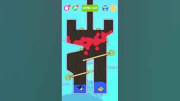 save the fish game level 169 / fish rescue game / fishdom #shorts