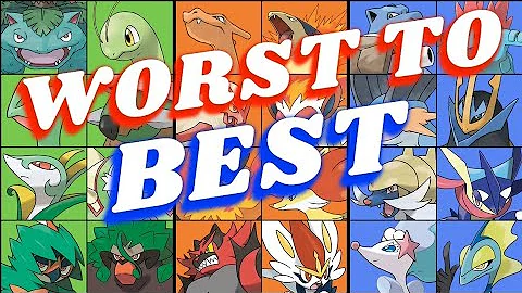 I Ranked ALL 9 Pokémon Starter Trios!