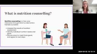 Nutrition Education & Counseling by Rebecca T