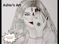 How to draw a Bridal face in mehndi || sketch in easy method🤔