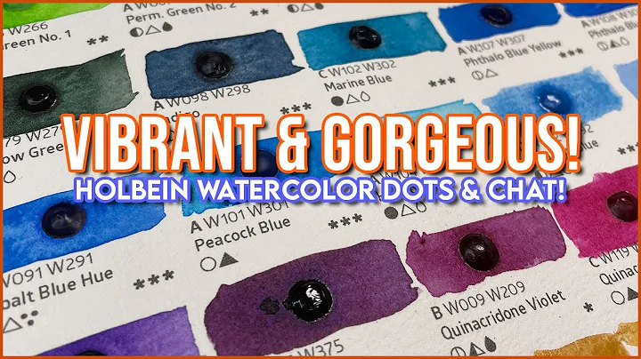 Swatching HOLBEIN WATERCOLOR DOTS and chat!  Relax...