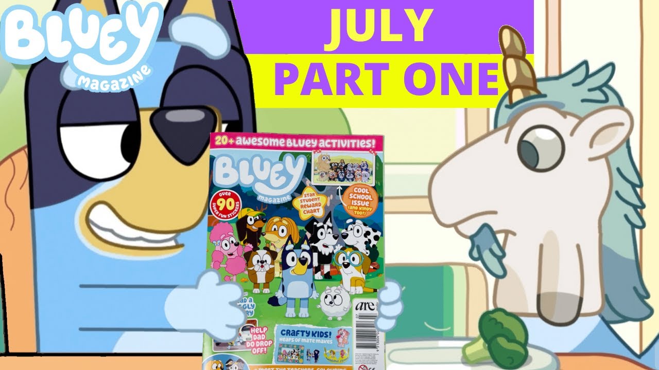 📚 BLUEY Magazine - July 2022 Issue Part 1‼️  | Bluey Books & Crafts | Disney Jr | ABC Kids