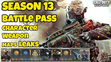 SEASON 13 Battle Pass Character + Weapon Maps Leaks CODM | Cod Mobile S13 Leaks | CODM S13 Leaks