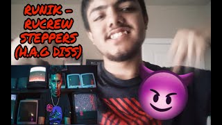 BRO WENT IN! Runik - Rucrew Steppers (H.A.G DISS) REACTION!