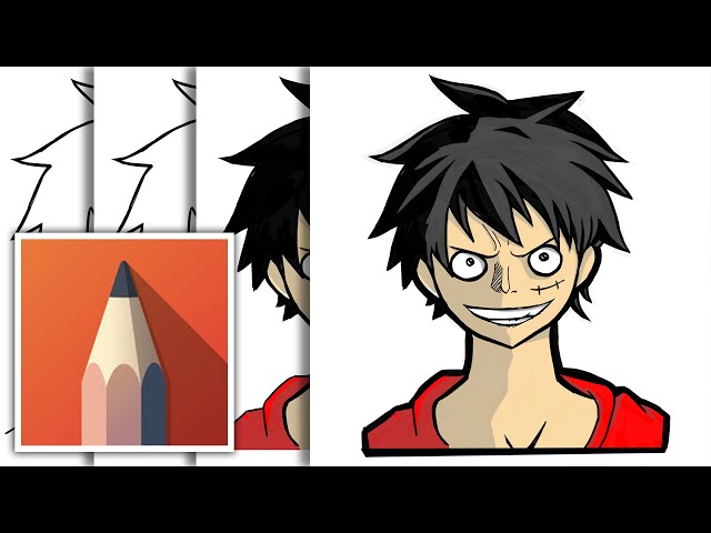 Tutorial da zoeira como desenhar o luffy #luffy #desenho #anime #draw #art  #sketchbook