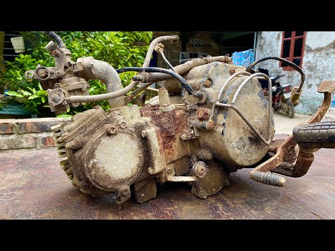 Restoration old suzuki 110 engine | Restore and repair old suzuki 110 engine