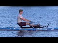 Jordan Muller rowing the Oar Board&reg; Rower on an Adventure Row 13,4 SUP Combo