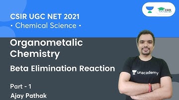 Beta Elimination Reaction | Organometalic Chemistry for CSIR NET 2021 | By Ajay Pathak