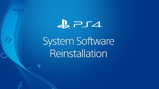 Reinstalling PS4 System Software