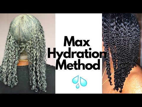 NO FRIZZ, STOP HAIR LOSS, DEFINE CURLS & GROW HAIR | MAX HYDRATION METHOD