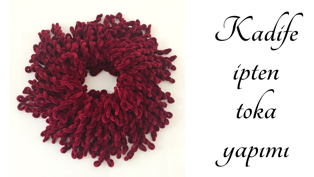 Kadife İp İle Kolay Toka Tarifi