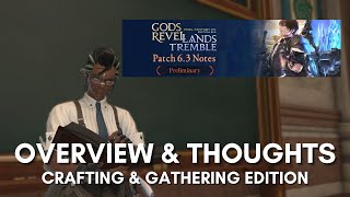 FFXIV - Patch 6.3 Preliminary Patch Notes Overview: Crafting and Gathering Edition