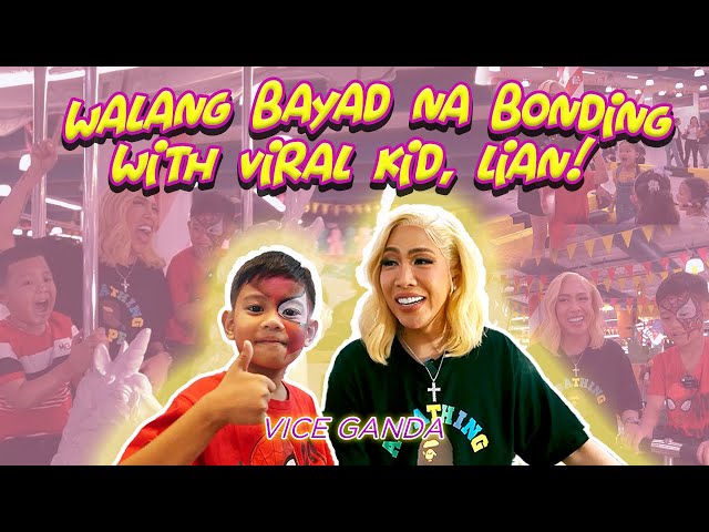 Walang bayad na bonding with viral kid, Lian! | VICE GANDA class=