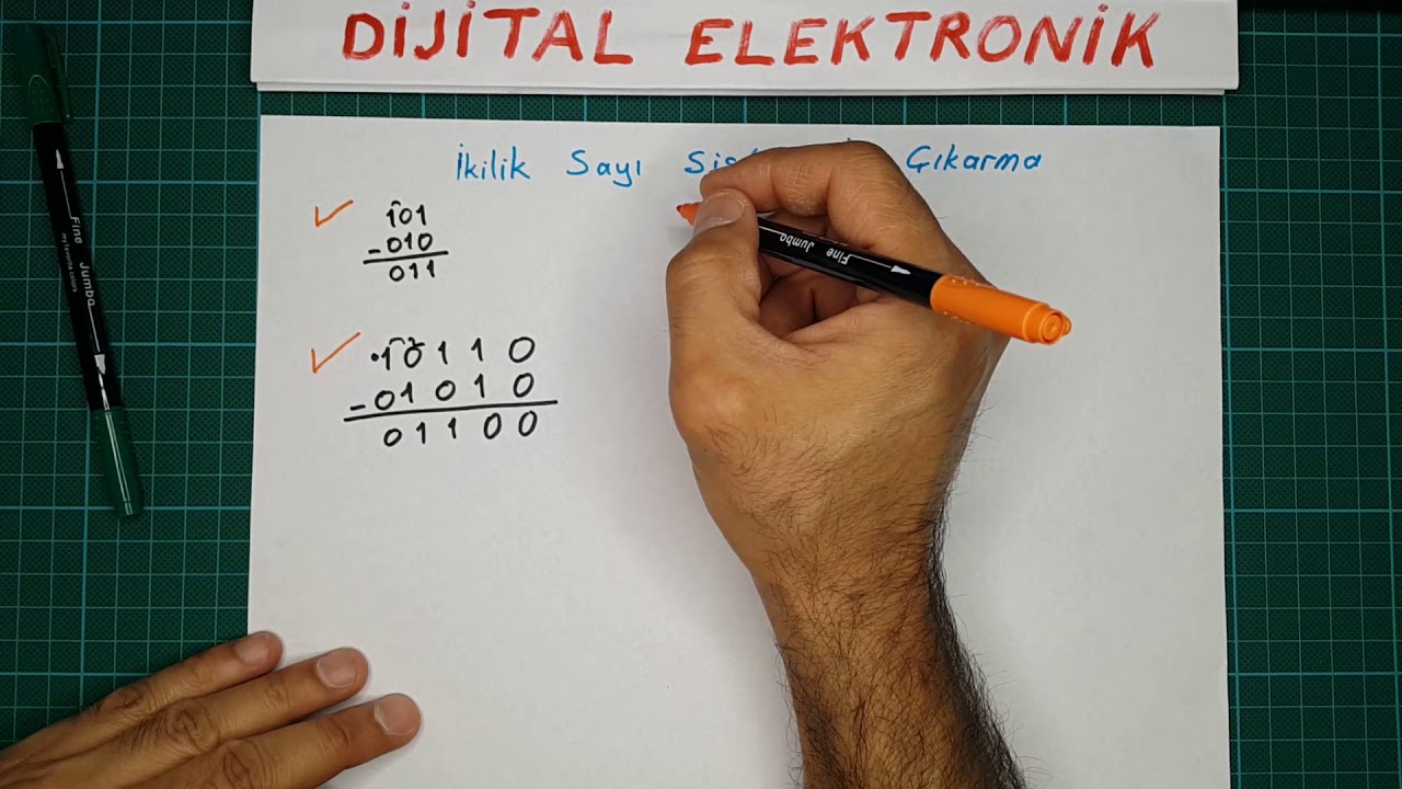 019 İkilik Sayı Sisteminde Çıkarma