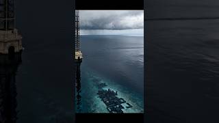 Ancient Tower Rises From a Flooded Earth | Cinematic Aerial 8K | Qouraith #Shorts