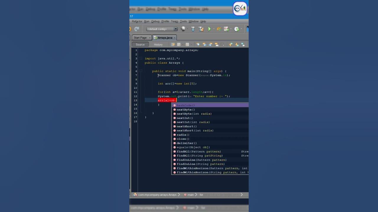 How to get Array inputs from a user in Java | Array inputs | array with ...