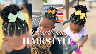 ENHANCE YOUR BABY’S HAIRSTYLE WITH EXTENSIONS??? | 9 MONTHS OLD BABY | BLACK BABY HAIRSTYLES