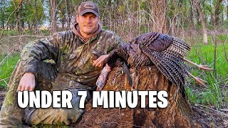 SHORTEST Turkey Hunt EVER!!! - From First Call To Shot!