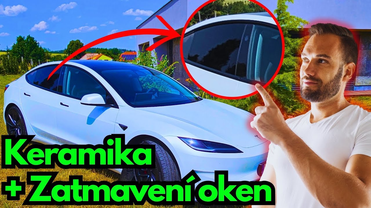 Vylaď si Teslu! Detailing na model 3 Highland Performance | Fólie na okna | Keramika