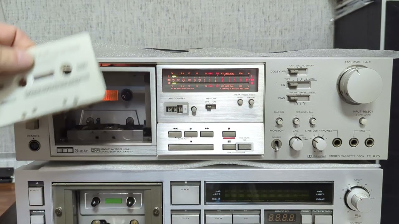 ラジオ・コンポ SONYTC SONY 3HEAD TC-K75 Sony TC-K75 - первая дека Sony со сквозным каналом👍 - YouTube