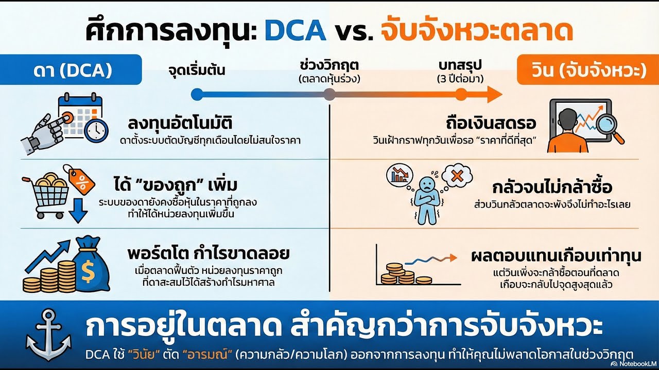 เอาชนะความกลัวด้วยระบบ เปลี่ยนการลงทุนให้เป็นเรื่องอัตโนมัติ DCA