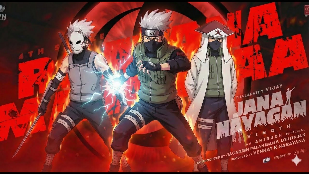 😎 Kakashi Hatake🔥 X Jananayagan ✴️ Ft. Raavana Mavan Daa 💥 #anime #naruto #jananayagan #tvk #vijay 