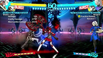 P4AU - Shadow Labrys Corner Biteloop combo explained by ScaryYandere