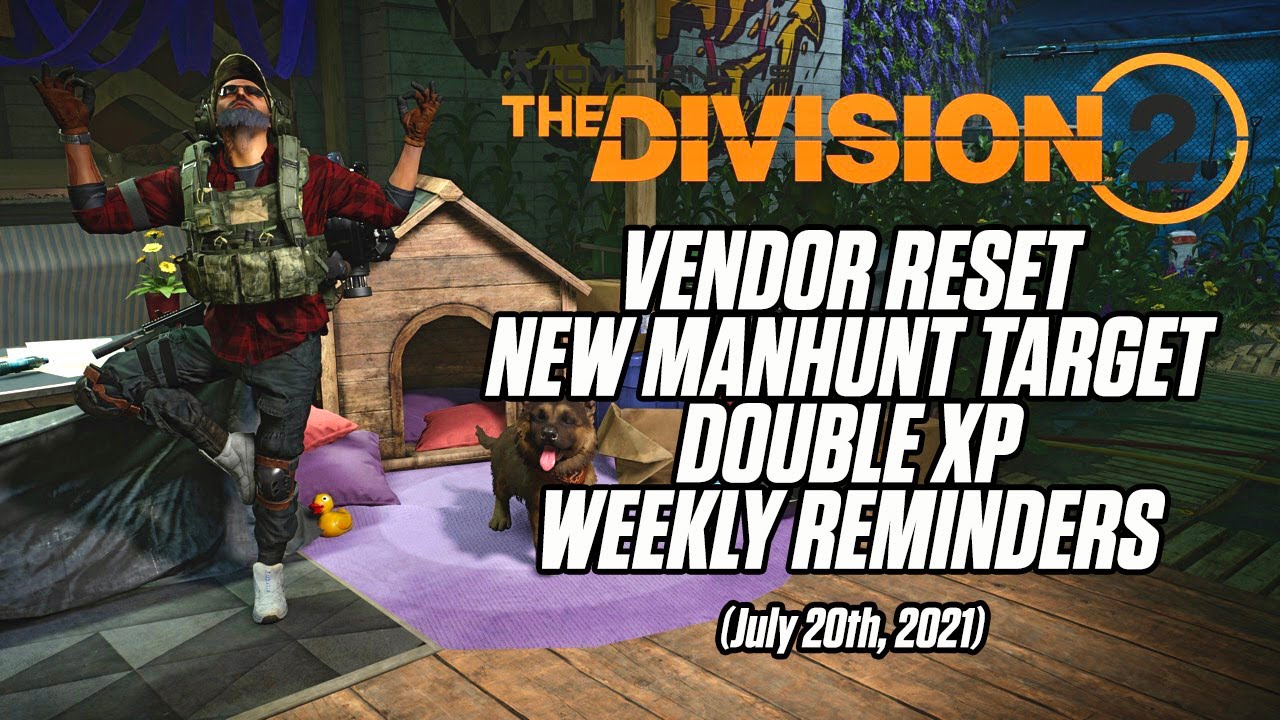 THE DIVISION 2 | WEEKLY UPDATE | VENDOR RESET - YouTube