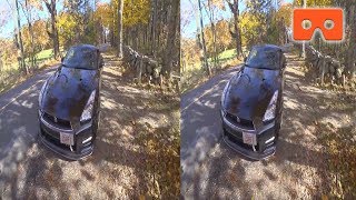 Nissan GT-R Black Edition - Смотреть в VR очках VR Video (Google Cardboard, Oculus Rift, VR Box 3D)