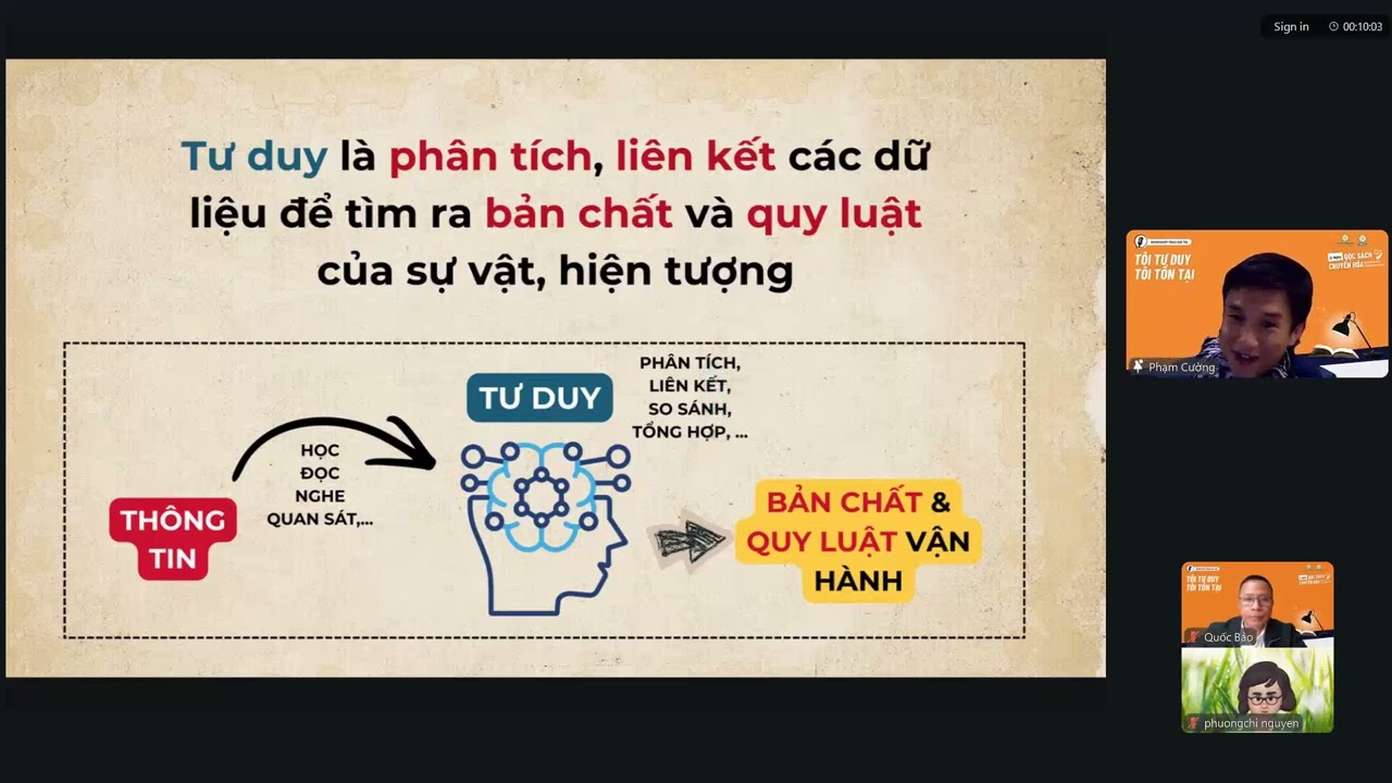 Tôi đọc sách, tôi tư duy