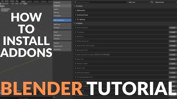 How to Install Addons in Blender 4.5