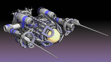 Live SciFi Modeling in Sketchup #36: Repair Ship