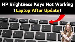 screen brightness keys not working on my laptop after update | hp laptop brightness keys not working