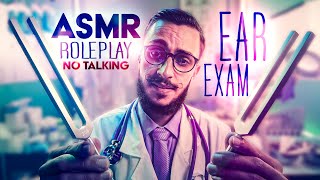 ASMR ROLEPLAY 👨🏻‍⚕️Ear Exam, Ear Cleaning & Hearing Tests 👂NO TALKING