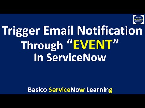 New How we can use EVENT to automate EMAIL NOTIFICATION in ServiceNow | Email Notifications | Events