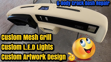 Custom Fiberglass Dash Repair - How To Restore A Cracked Dashboard STEP BY STEP - G Body 1979 Malibu