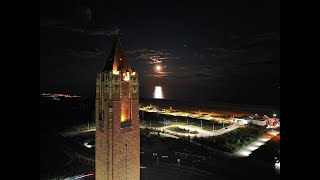 Supermoon Moonrise at Jones Beach
