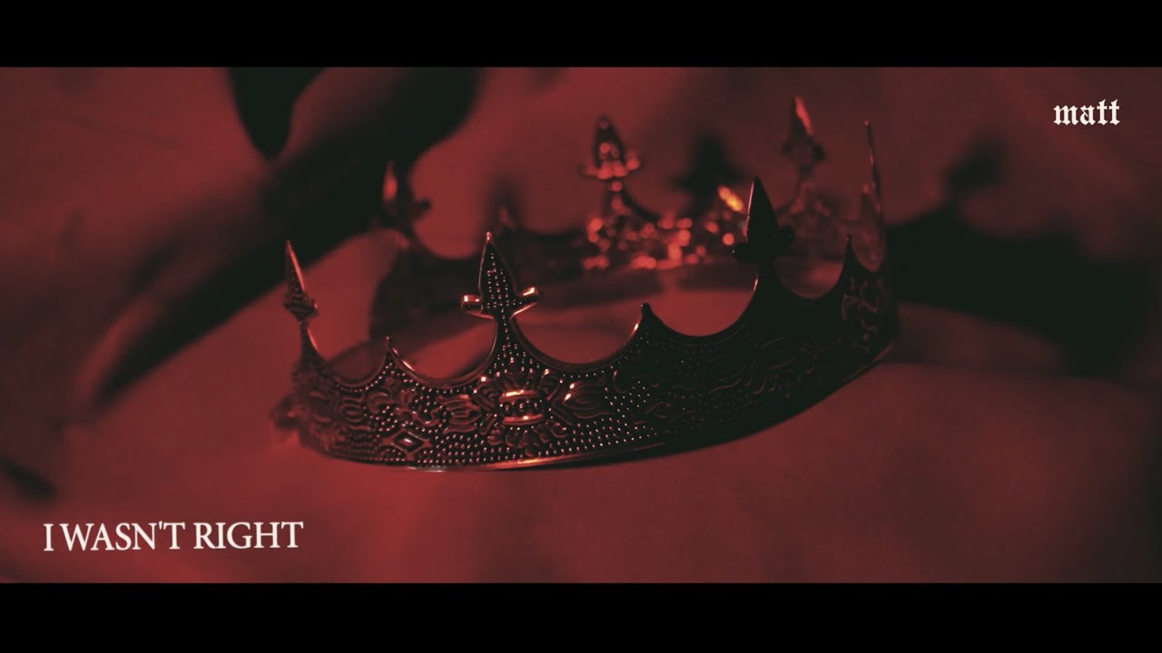 Watch Matt - I Wasn't Right (Official Lyric Video) on YouTube Watch Matt - I Wasn't Right (Official Lyric Video) on YouTube