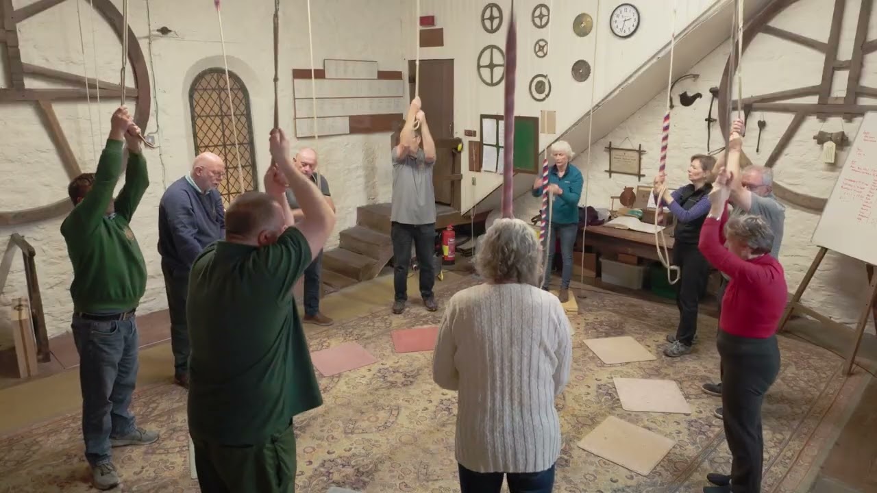 Bell Ringing at Clun, Shropshire - Stedman Caters