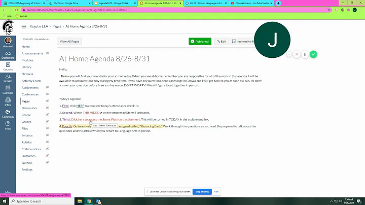 ELA Canvas Help