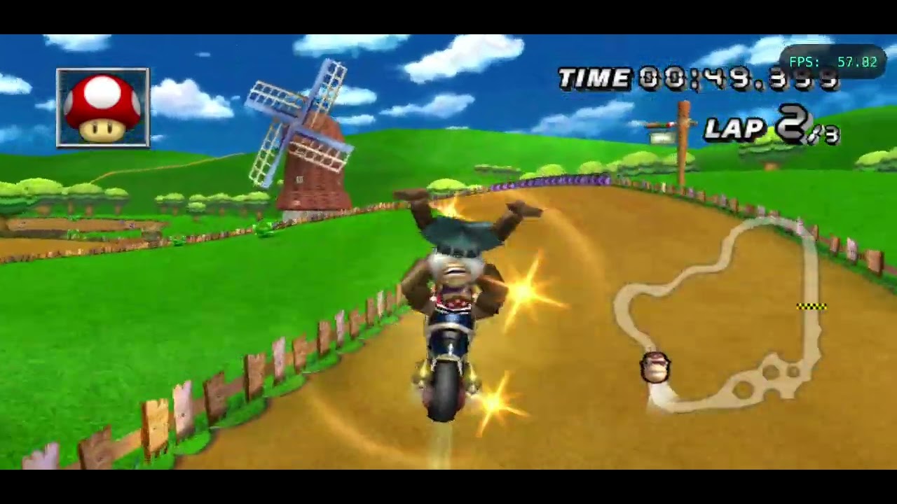 Retro Rewind MKWii On Dolphin Emulator On Phone Time (