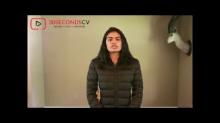 Introducing yourself in a 30 sec Video Resume - by 30secondscv.com