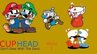 SUPER CUPHEAD BROS?!? Cuphead World 1 Part 1 screenshot 5